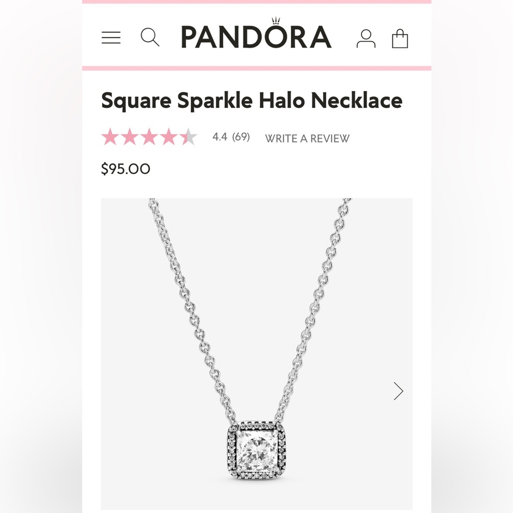 Pandora Sparkle Halo Necklace